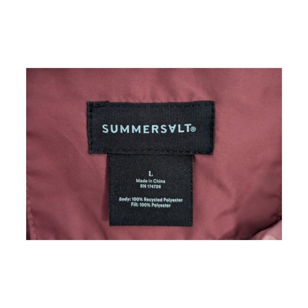Summersalt Eco Colorblock Puffer Pink Jacket Size L - Picture 7 of 7